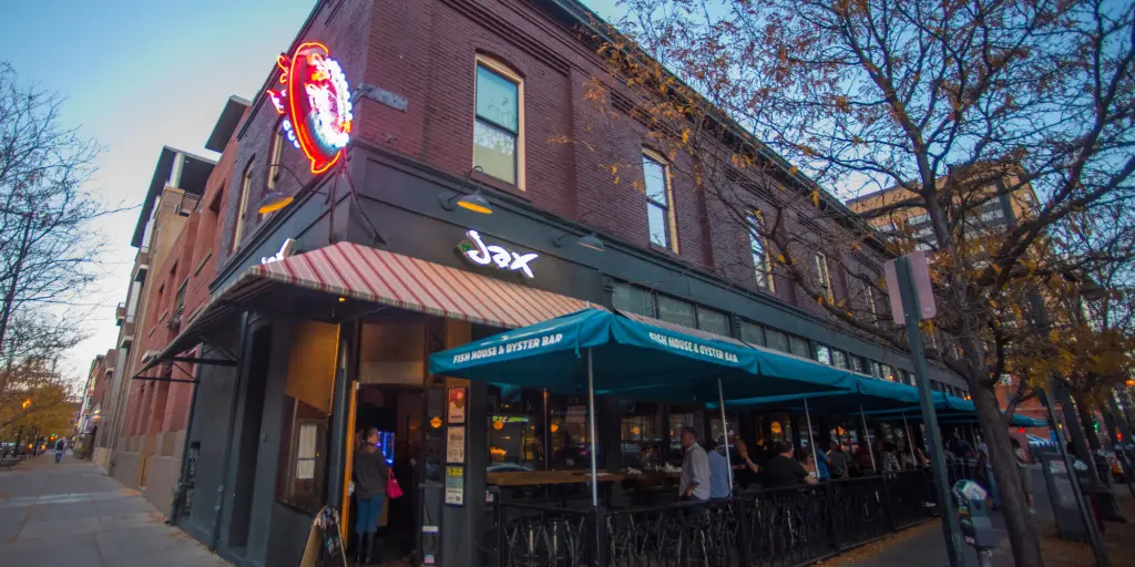 Exterior of Jax Fish House and Oyster Bar